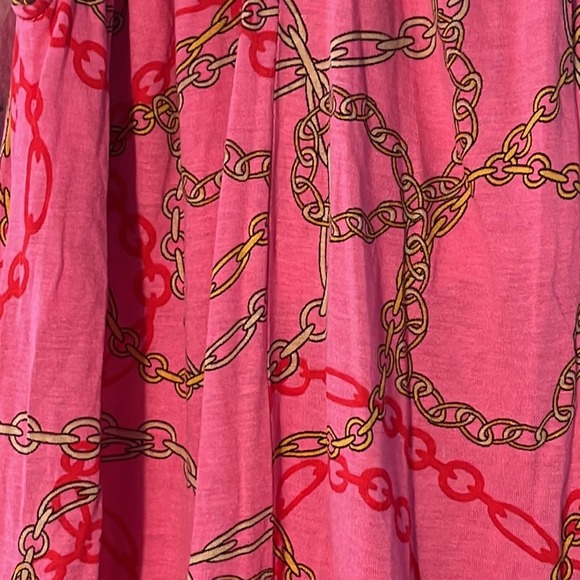 NY&C Pink Halter Tank Top Gold Chain Print Mobwife - Picture 4 of 5